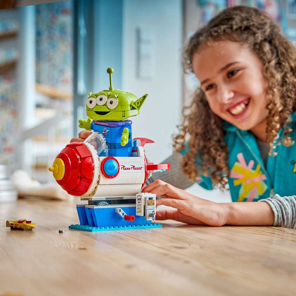 LEGO Disney Pixar Toy Story Alien with Pizza Planet Rocket Ride Building Set 43307 for Ages 9+