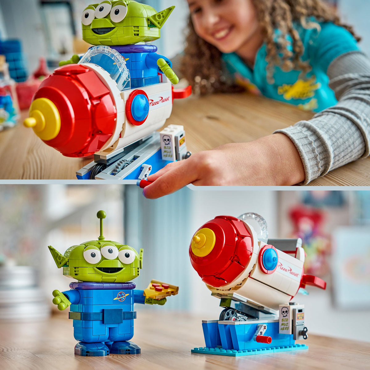 LEGO Disney Pixar Toy Story Alien with Pizza Planet Rocket Ride Building Set 43307 for Ages 9+